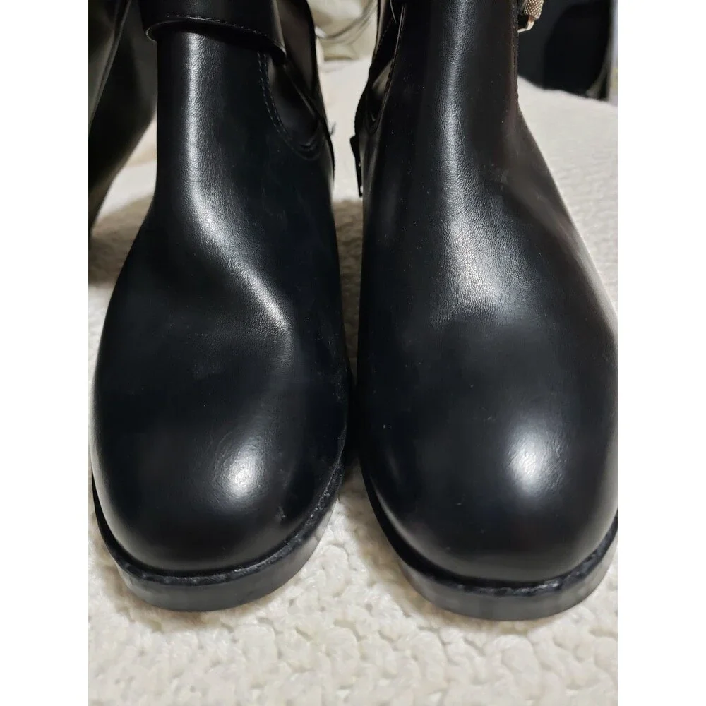 New DV Dolce Vita Women's Elyse Over-The-Knee Buckle Block Heel Boot Sz 8